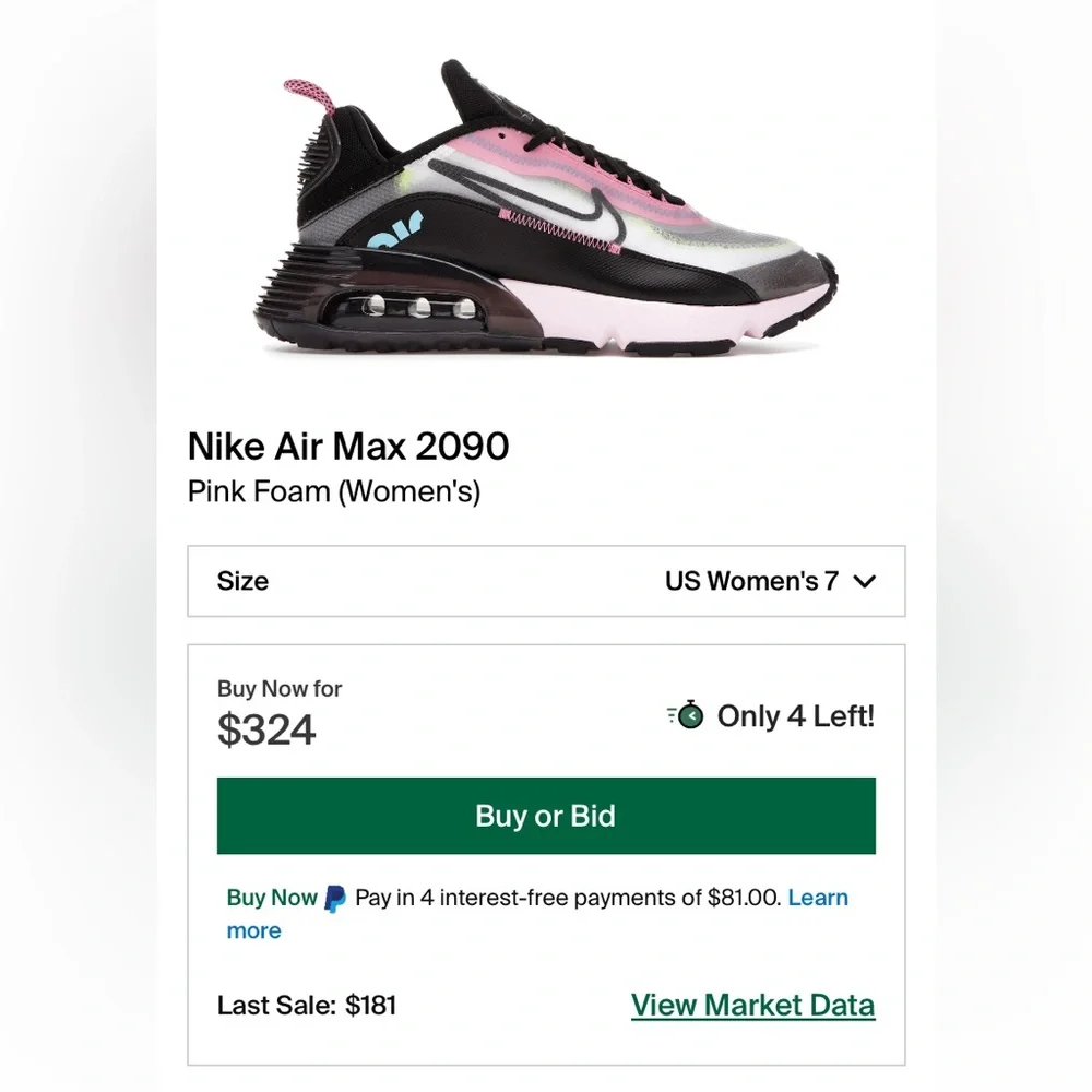 Nike Women's Sneakers in Black, Pink, and Gray - Picture 9 of 9